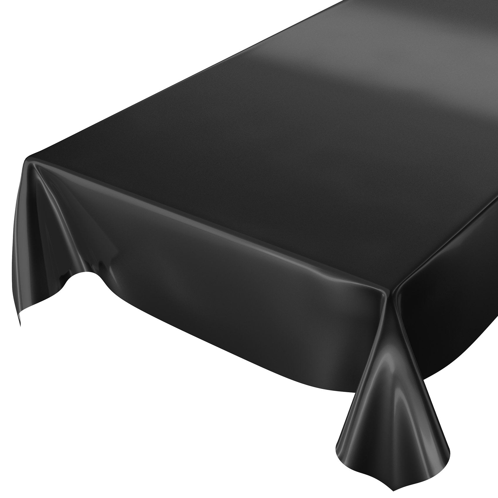 Abwaschbare Tischdecke - Schwarz Glanz | Tischdecke Anro